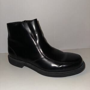 Rockport Shoes Dressports Black Leather Hydro Shield Waterproof Boots Men's 8 M